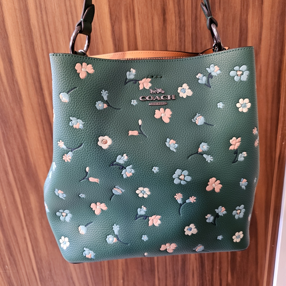 Coach Green Floral Women's Bag